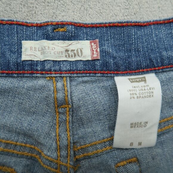 Levi's 550 Jeans Women's Size 8M Blue Mid-Rise Relaxed Bootcut 28.5" Inseam - Picture 9 of 16